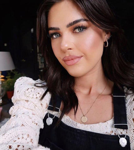 Engraved Gold Initial Necklace On Curb Chain