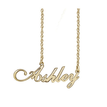 Solid Gold Custom Name Necklace