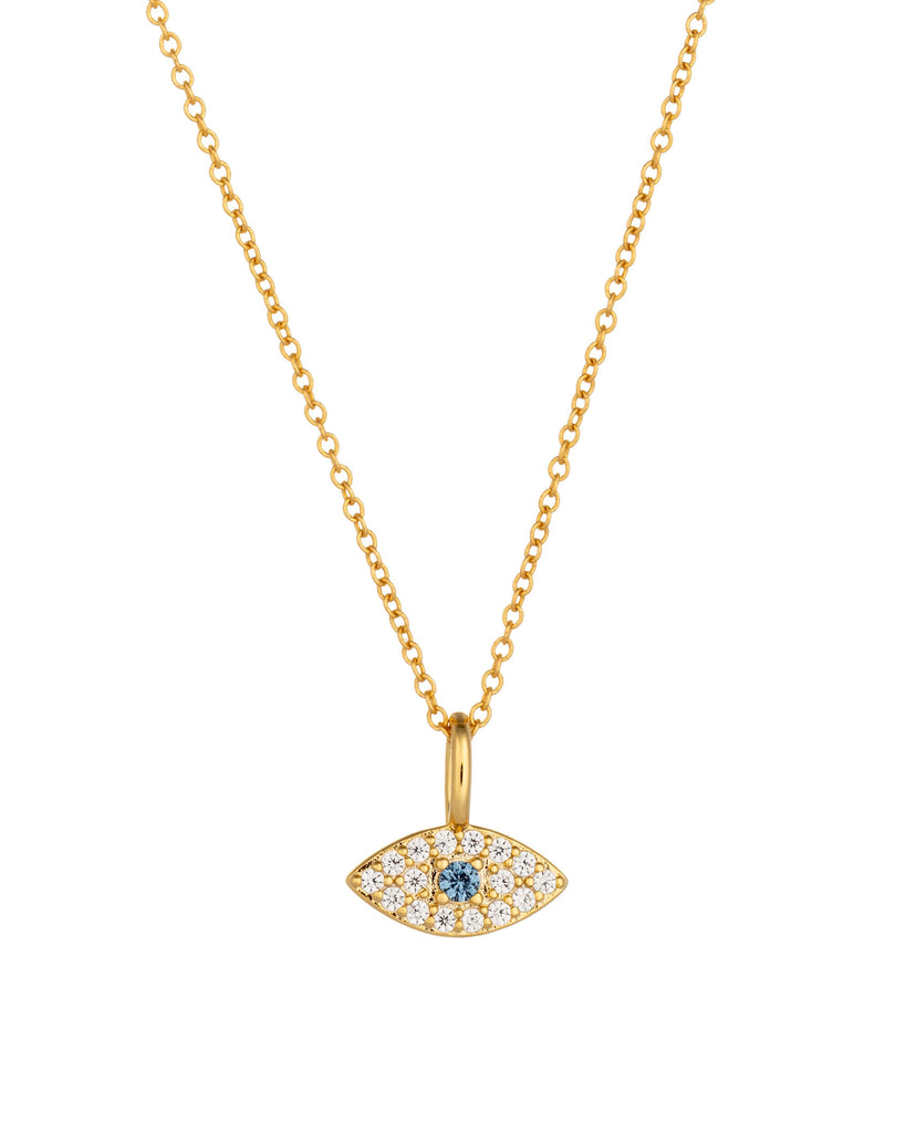 New! Aqua Evil Eye Necklace