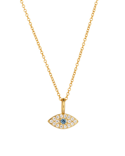 New! Aqua Evil Eye Necklace