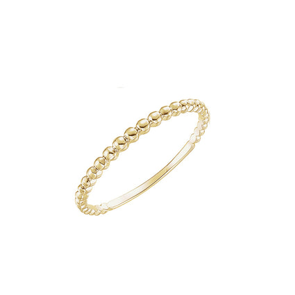 Solid Gold Bead Ring