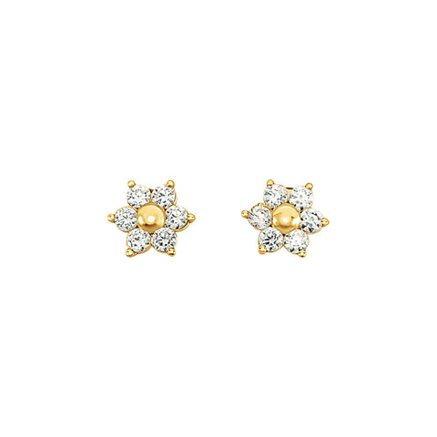 Solid Gold Mini Cluster Studs