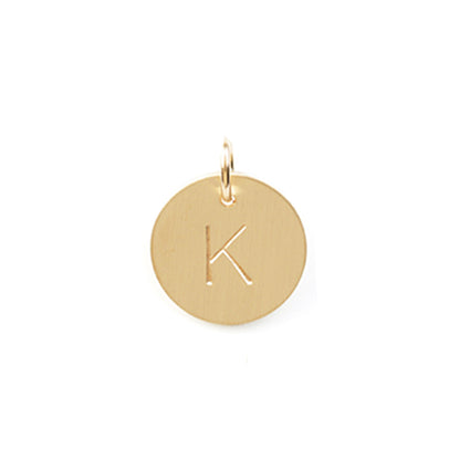 Gold Initial Disc