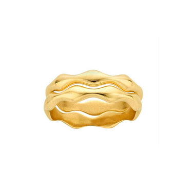 Solid Gold Wave Ring
