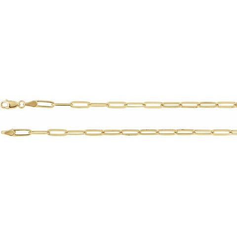 New! Gold Flat Link Chain 18inch