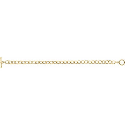 Gold T-Bar Chain Bracelet