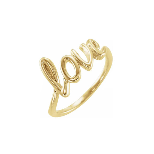 Solid Gold Love Ring